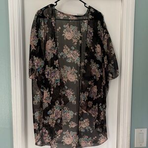 Floral Sheer Kimono Cardigan